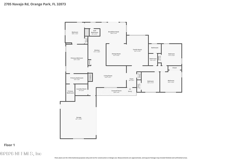 2705 Navajo Rd, Orange Park, FL 32073