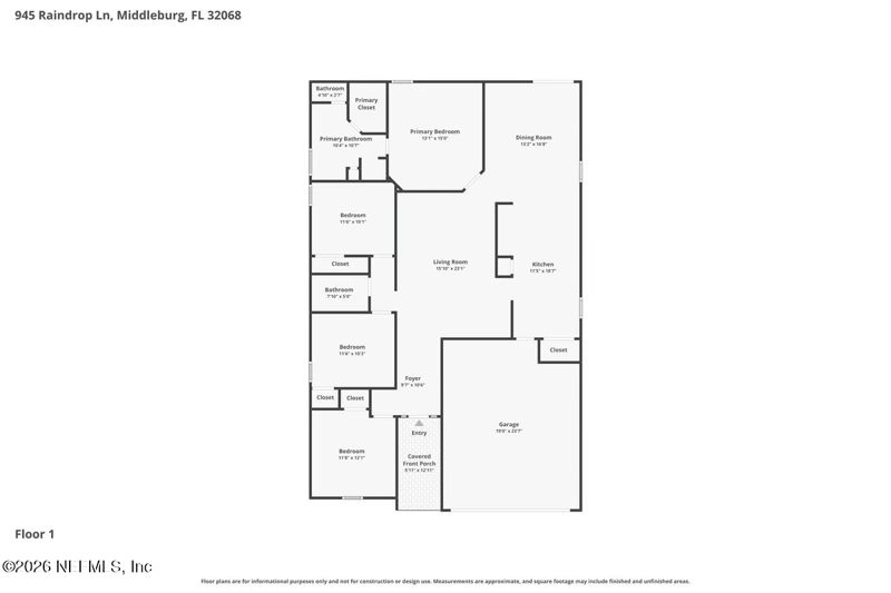 945 Raindrop Ln, Middleburg, FL 32068