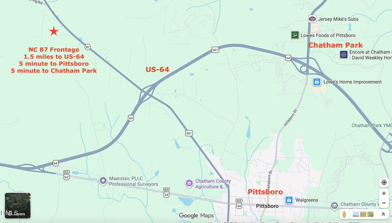 Major Lee Rd Lot D & D1, Pittsboro, NC 27312