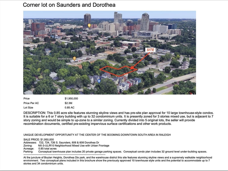 Saunders St Lot 5, Raleigh, NC 27603