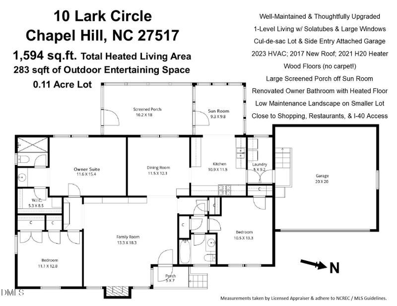 10 Lark Cir, Chapel Hill, NC 27517