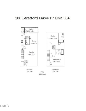 100 Stratford Lakes Dr #384, Durham, NC 27713