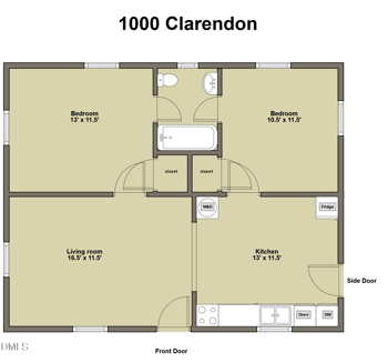 1000 Clarendon St, Durham, NC 27705