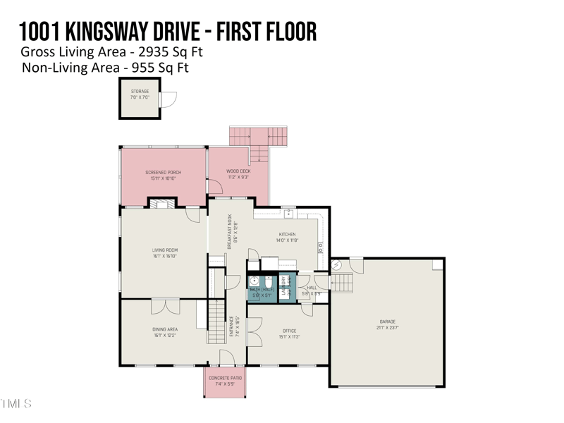 1001 Kingsway Dr, Apex, NC 27502