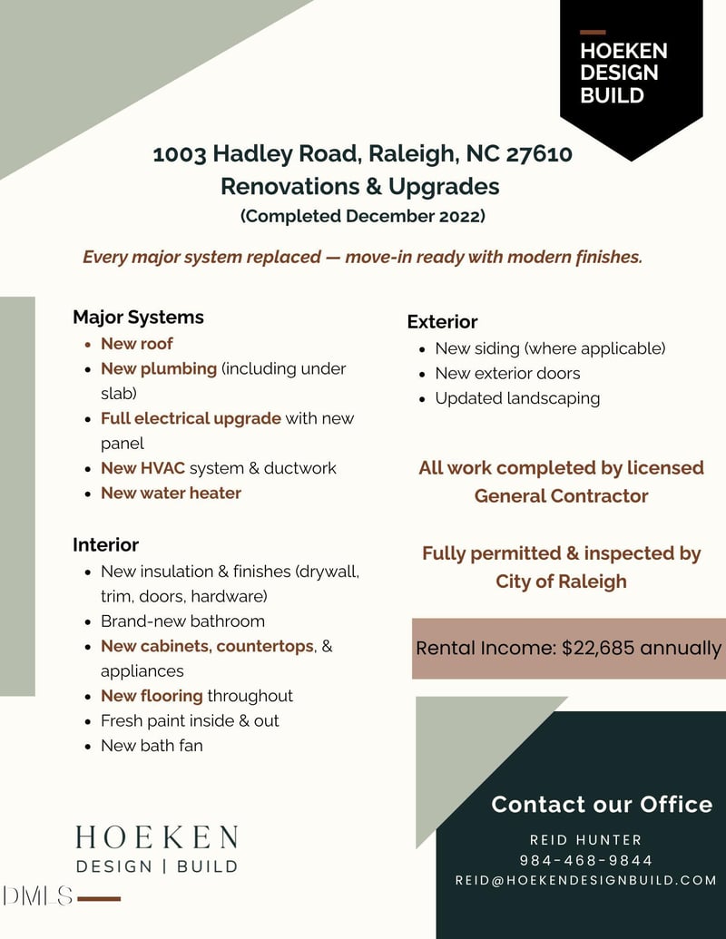 1003 Hadley Rd, Raleigh, NC 27610