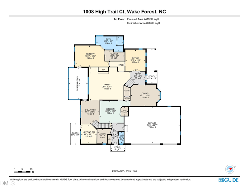 1008 High Trail Ct, Wake Forest, NC 27587