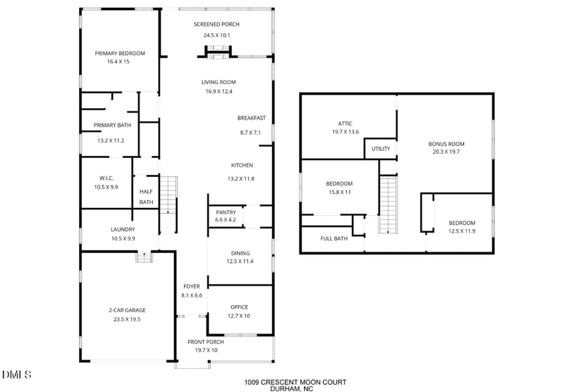 1009 Crescent Moon Ct, Durham, NC 27712