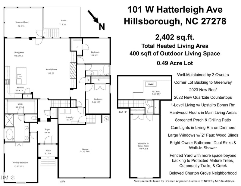 101 Hatterleigh Ave, Hillsborough, NC 27278