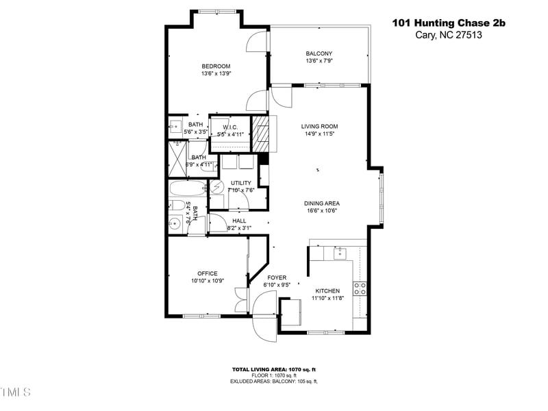 101 Hunting Chase #2b, Cary, NC 27513