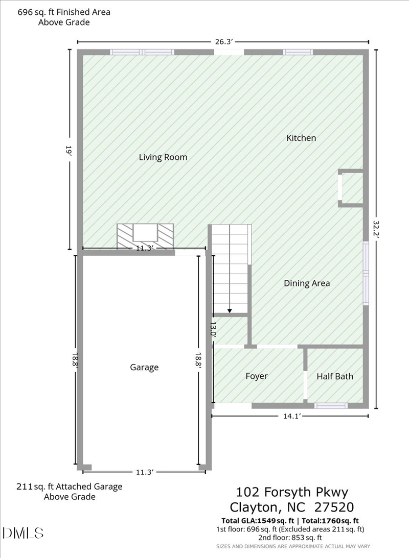 102 Forsyth Pw, Clayton, NC 27520