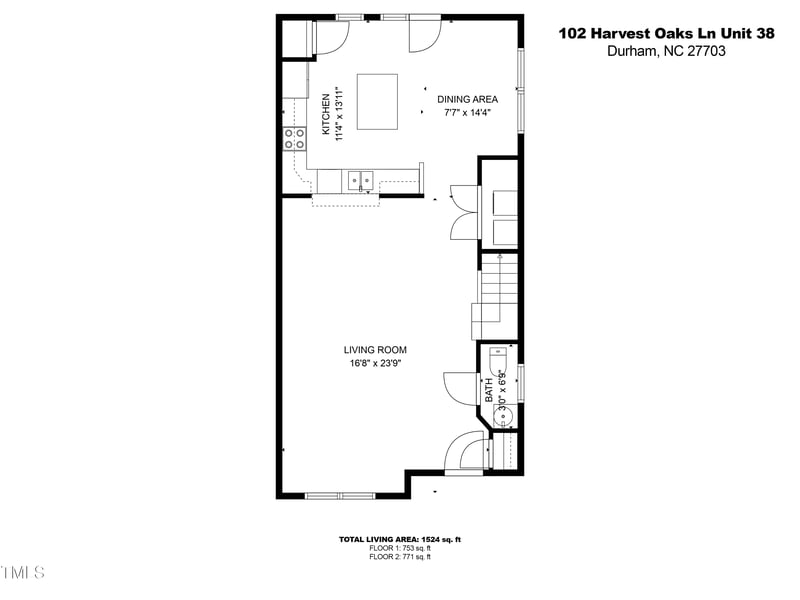 102 Harvest Oaks Ln #38, Durham, NC 27703