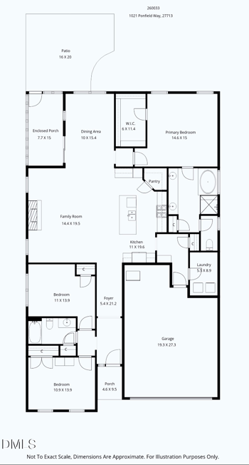 1021 Pondfield Way, Durham, NC 27713