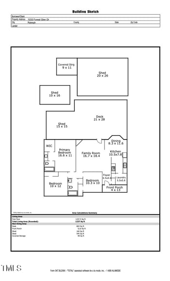 1033 Forest Glen Dr, Raleigh, NC 27603