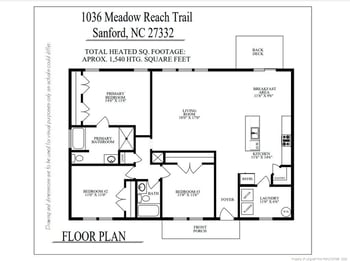 1036 Meadow Reach Trl, Sanford, NC 27332