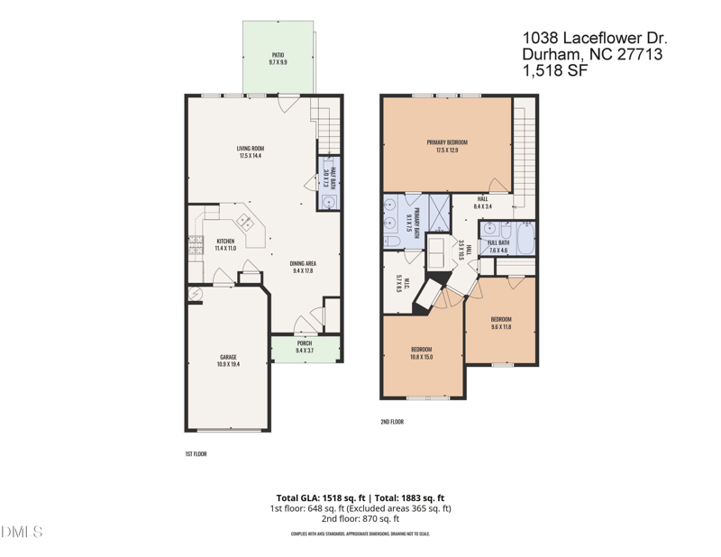 1038 Laceflower Dr, Durham, NC 27713