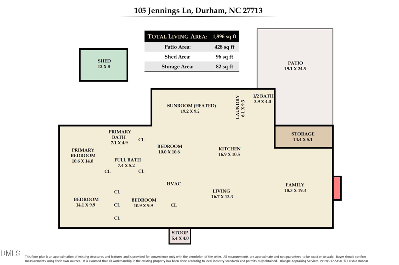 105 Jennings Ln, Durham, NC 27713