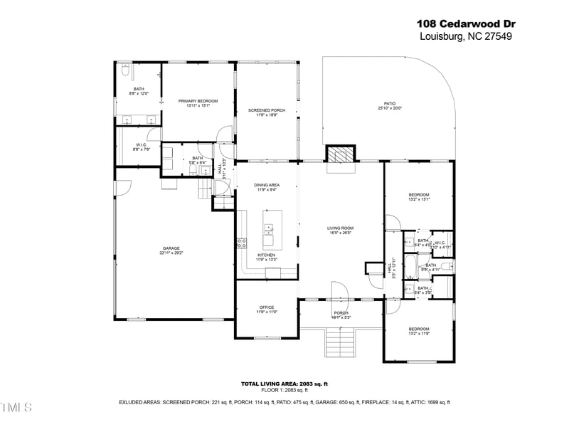 108 Cedarwood Dr, Louisburg, NC 27549