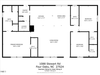 1088 Stewart Rd, Four Oaks, NC 27524