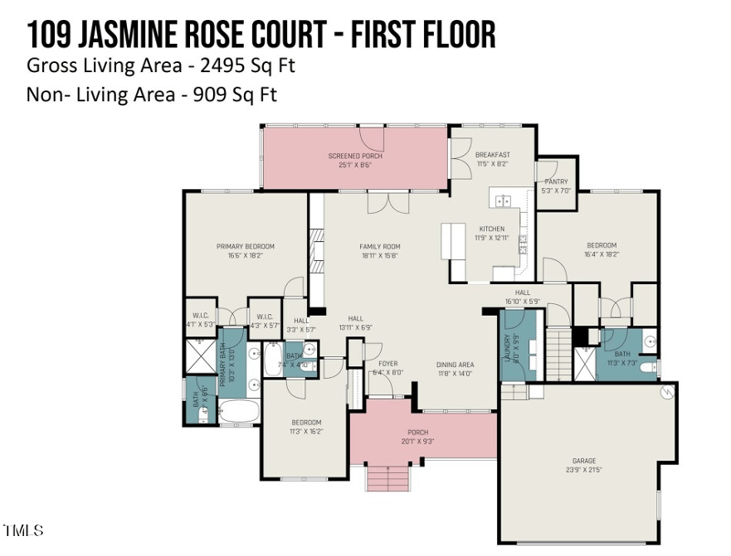 109 Jasmine Rose Ct, Holly Springs, NC 27540