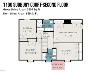 1100 Sudbury Ct, Raleigh, NC 27609