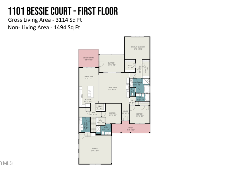 1101 Bessie Ct, Wake Forest, NC 27587