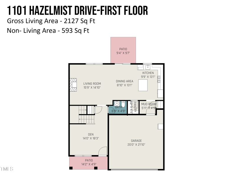 1101 Hazelmist Dr, Wake Forest, NC 27587