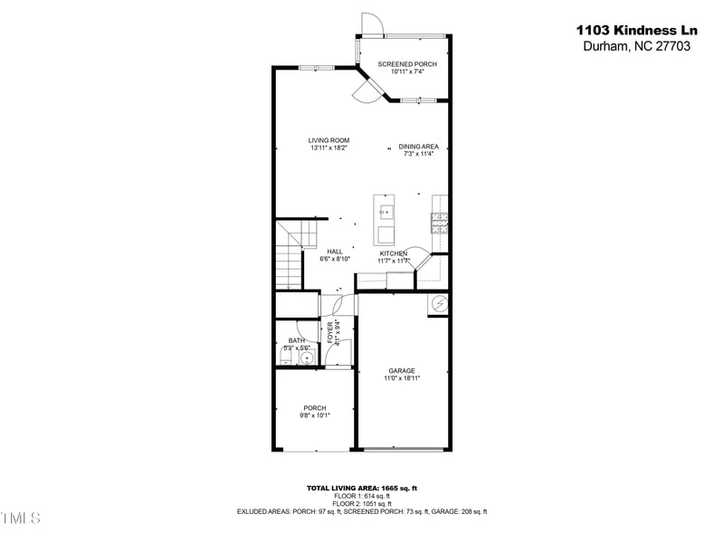 1103 Kindness Ln, Durham, NC 27703