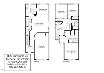 1109 Banworth Ct, Mebane, NC 27302