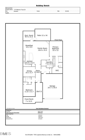 1114 Belvins Trace Dr, Durham, NC 27703