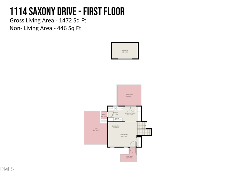 1114 Saxony Dr, Durham, NC 27707