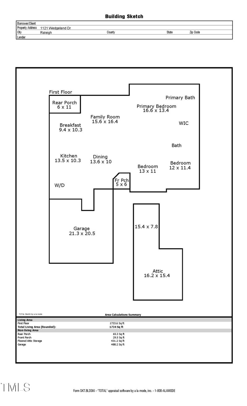 1121 Wedgeland Dr, Raleigh, NC 27615