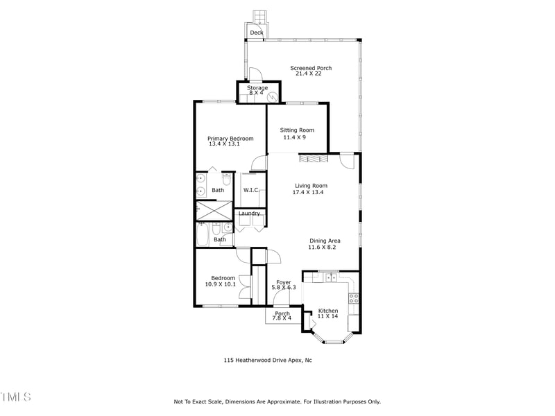 115 Heatherwood Dr, Apex, NC 27502