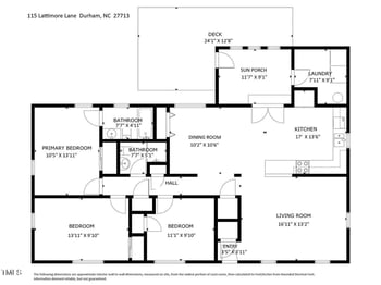 115 Lattimore Ln, Durham, NC 27713