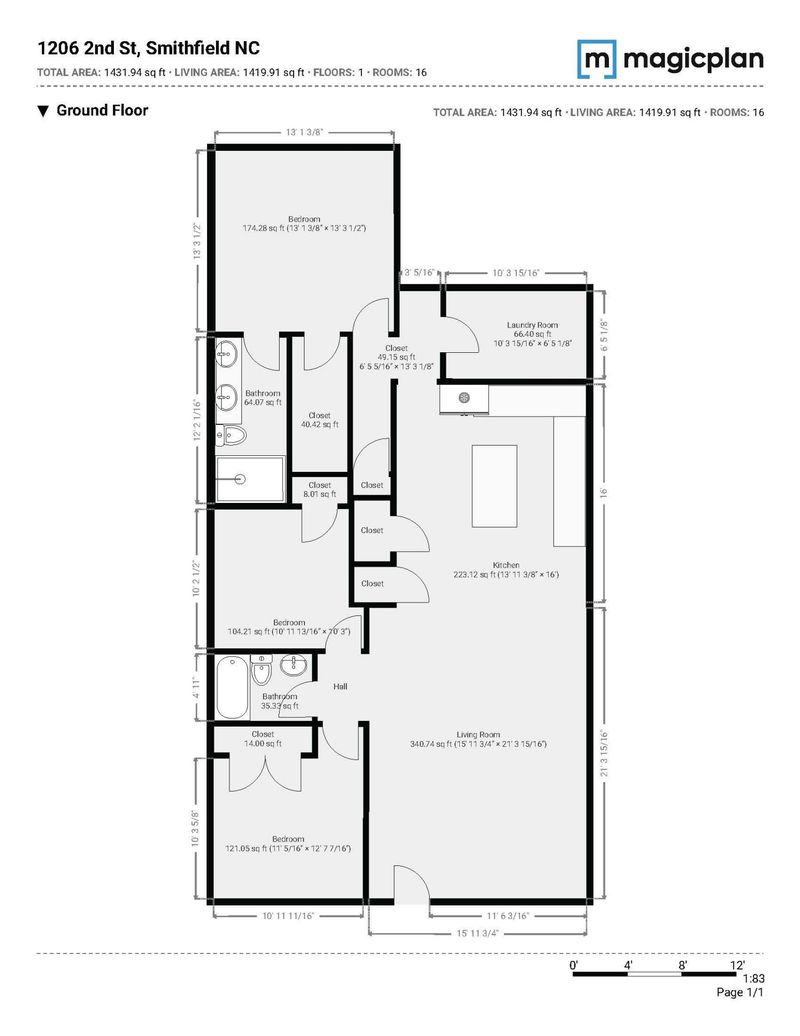 1206 S Second St, Smithfield, NC 27577