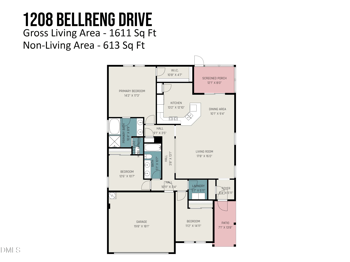 1208 Bellreng Dr, Wake Forest, NC 27587