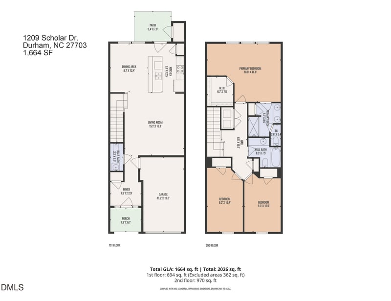 1209 Scholar Dr, Durham, NC 27703