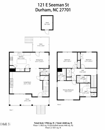 121 Seeman St, Durham, NC 27701