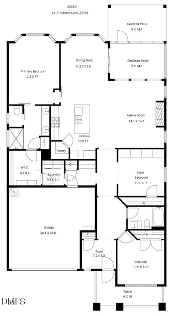 1217 Pulitzer Ln, Durham, NC 27703