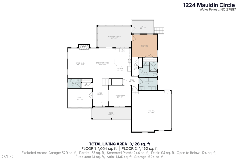 1224 Mauldin Cir, Wake Forest, NC 27587