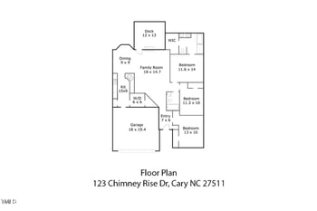 123 Chimney Rise Dr, Cary, NC 27511