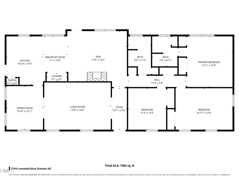 1244 Lawndale Dr, Graham, NC 27253