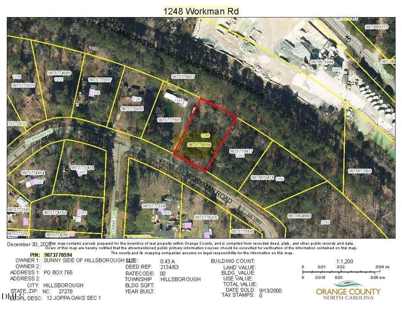 1248 Workman Rd Lot 12, Hillsborough, NC 27278