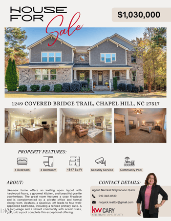 1249 Covered Bridge Trl, Chapel Hill, NC 27517