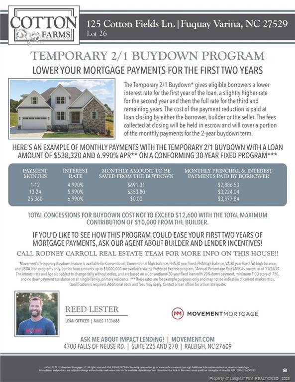 125 Cotton Fields Ln, Fuquay Varina, NC 27526