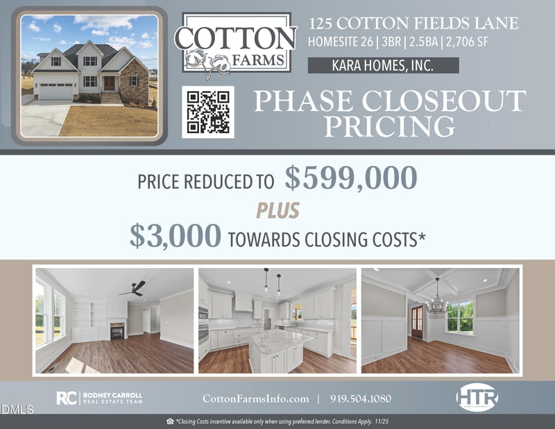 125 Cotton Fields Ln Lot 26, Fuquay Varina, NC 27526