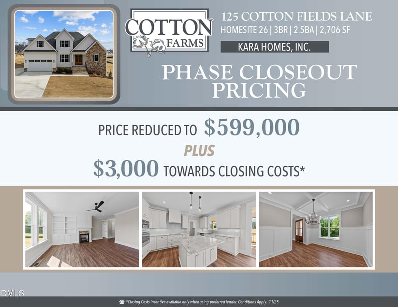 125 Cotton Fields Ln Lot 26, Fuquay Varina, NC 27526