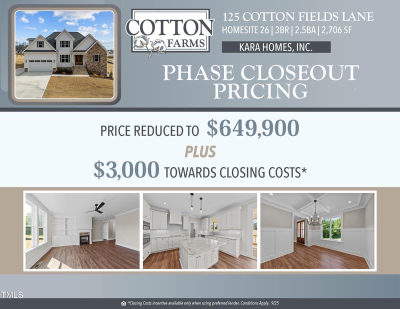 125 Cotton Fields Ln Lot 26, Fuquay Varina, NC 27526