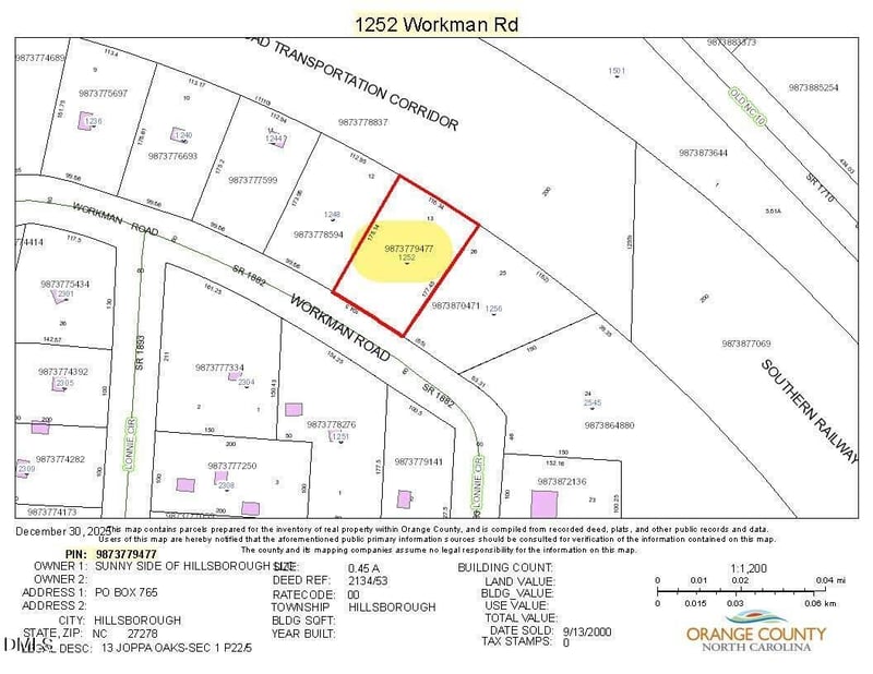 1252 Workman Rd Lot 13, Hillsborough, NC 27278