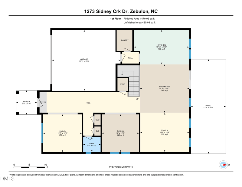 1273 Sidney Creek Dr, Zebulon, NC 27597