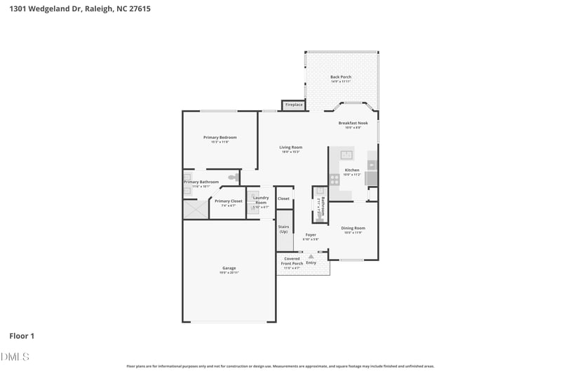 1301 Wedgeland Dr, Raleigh, NC 27615